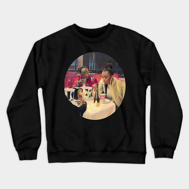 boujee v3 Crewneck Sweatshirt by thewarehouselife